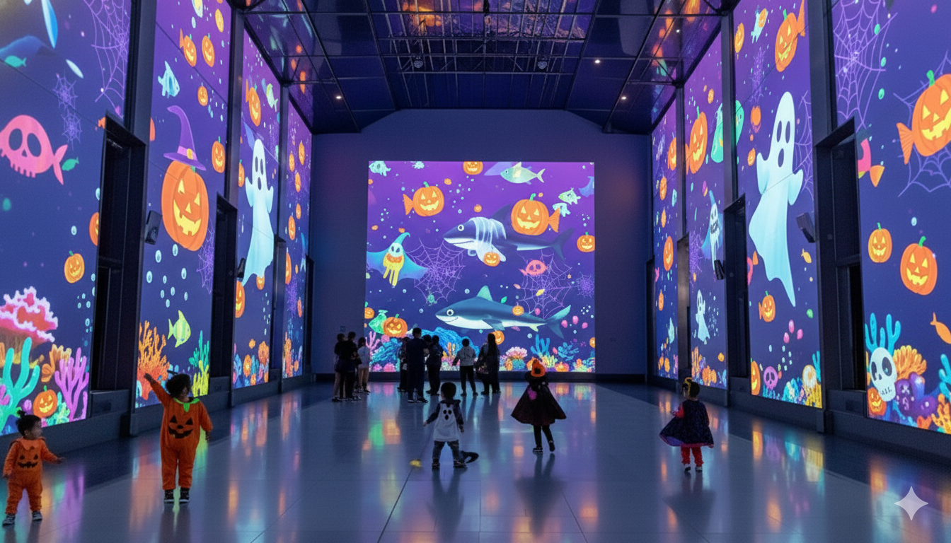 ハロウィン限定プロジェクションマッピング