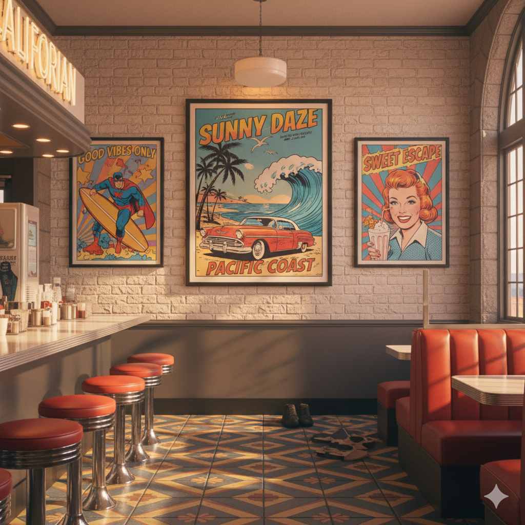 海沿いのダイナー外観